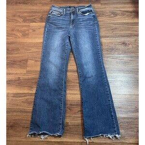 Judy Blue Boot Cut Raw Hem Jeans Womens Size 9/29 Denim Casual